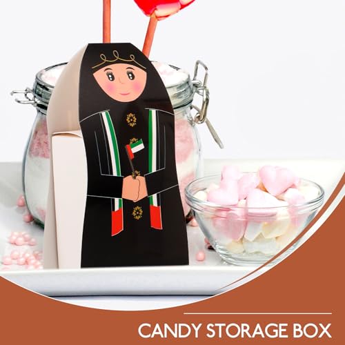 CHILDWEET 30pcs Middle Eastern Eid Candy Boxes Party Favor Treat Holders Paper Candy Packaging for Men and Women Wrapping Supplies
