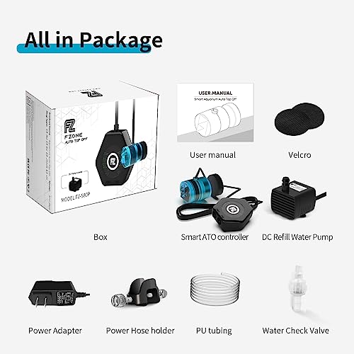 FZONE Aquarium ATO with Controller, QST2.0 Auto Top Off System for Saltwater Aquarium & Freshwater Aquarium