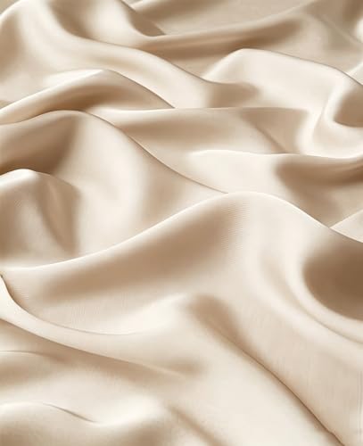 Lina & Lily Luxury Satin Hijab Head Scarf Shawl Wrap for Muslim Women Extra Long - color: Champagne