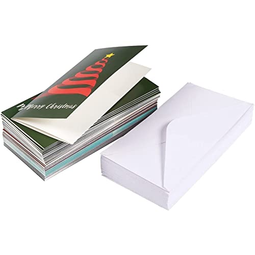BEST PAPER GREETINGS Money Cards for Cash Gift - Secure Trifold Cash Gift Envelopes - Six Tree Designs & Card Holders - Cardstock & Money Envelopes - 3.6 x 7.25 in, Pack of 36 - style: Xmas Tree