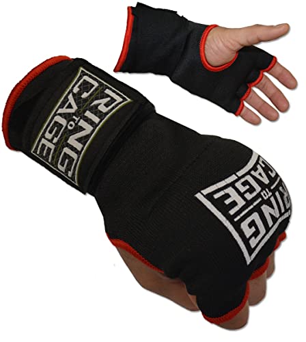 Ring to Cage Quick GelTech Handwraps for Boxing, MMA, Muay Thai, Krav MAGA - size: Large- XLarge