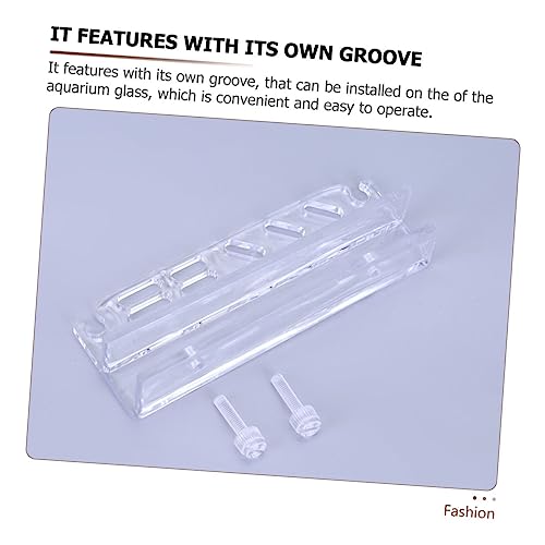 Acrylic Aquarium Tool Holder for Organizing Water Plant Maintenance Tools Wall-Mounted Rack for Tweezers Scissors and Cleaning Equipment Easy to Install Storage