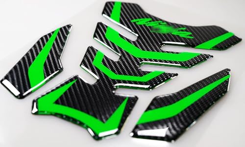 5D Real Carbon Fiber, Motorcycle Decal Vinyl Tank Protector, Tank Pad for NJ 650 ZX636 ZX600 ZX-10R ZX14 ZX1400 ZX14R ABS 1000 ZX100, 2 Pcs Per Set