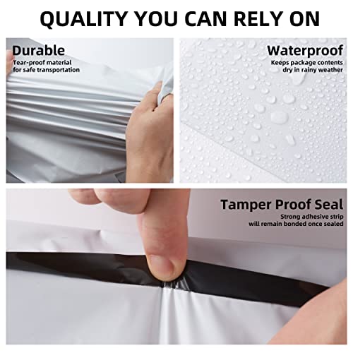Poly Mailers Shipping Envelope Self Sealing Bags (PM100), White 12" x 15.5" 100pcs (Pack of 5) - size: 12" x 15.5" 100pcs (Pack of 5)