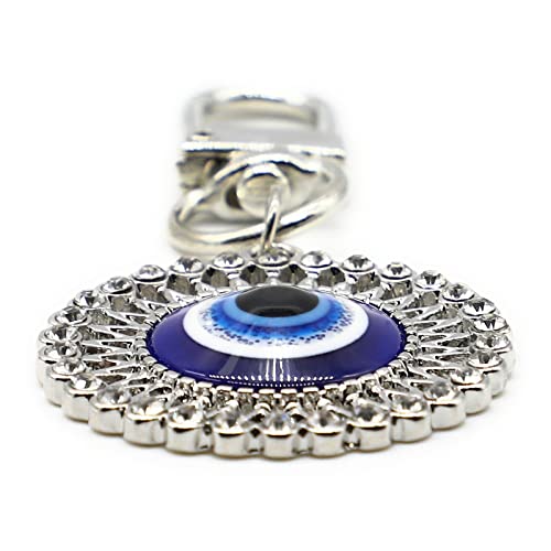 Evil Eye Keychains Car Key Ring Bag Purse Charm for Women Men - Good Luck Amulet Protection - color: A