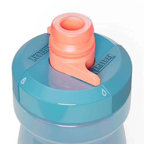 CamelBak Podium Bike Squeeze Water Bottle, High‑Flow Easy‑Squeeze Design for Cycling Performance, 21oz, Mercury Teal - color: Mercury Teal