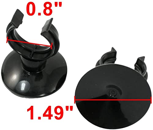 XYWHPGV 10 x Black Silicone 38mm Dia Aquarium Suction Cup Airline Tube Holder(481ce db550 efe07 94335 ecb81 d5d96