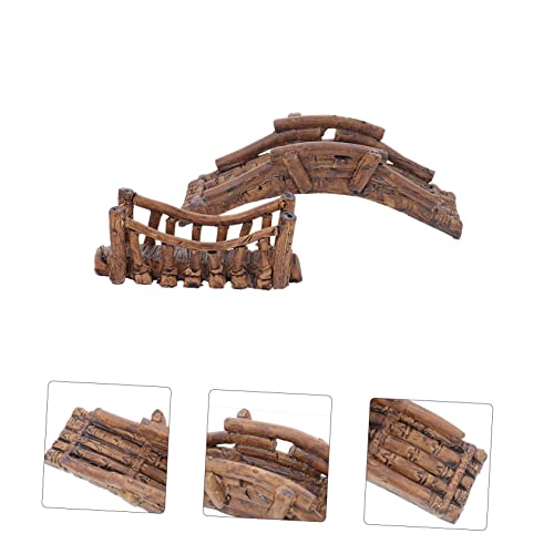 SUPVOX 2pcs Aquarium Bridge Decor Fish Tank Landscape Ornament Realistic Fish Hideout and Natural-Looking Design for Aquatic Environments