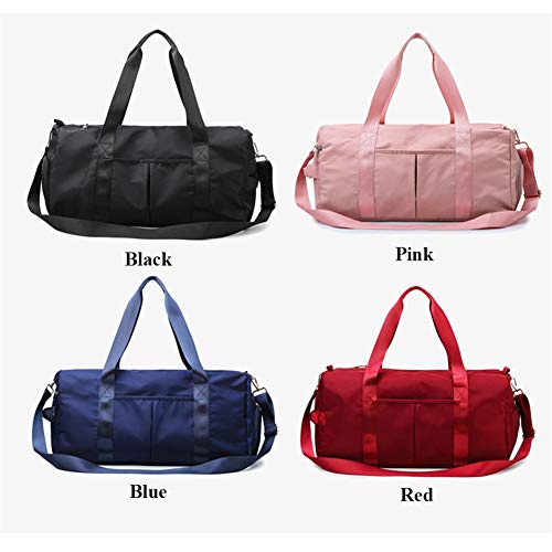 Sports Gym Bag for Women Travel Duffel Bag with Wet Pocket and Shoes Compartment for Training Swim Yoga(Blue1) - color: Blue1