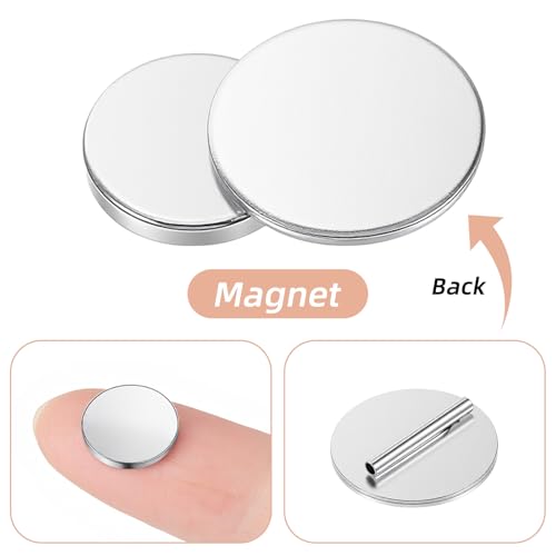 5 Pairs Invisible Magnetic Brooch Pin Converter Mini Magnetic Clasps for Clothing Metal Pin Backs Magnet Metal Lapel Pins Brooch Holder Converter for Hijab Scarf Shawl Thin Fabric