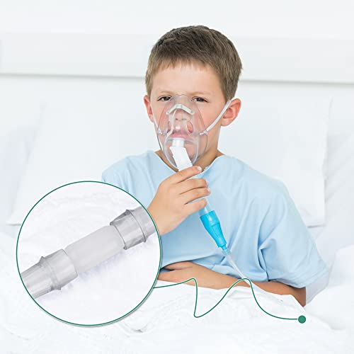 ANSNF Oxygen Tubing Connector, 360° Rotation Swivel, White (10-Pack) | 360° swivel prevents tangles, improves comfort & O2 flow. Multi-thread no-leak design. Reusable, safe material.