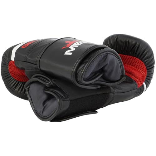 Meister Gel Armor Full-Grain Cowhide Leather Bag Mitts w/Wrist Support (12oz - 16oz) - size: XX-Large (18oz)