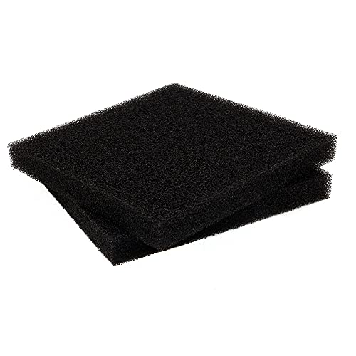 Aquarium Sponge Filter Media Pad 9 x 9 x 1 inch, Cut to Fit Biochemical Filter Bio Foam Pad, 2 Pcs