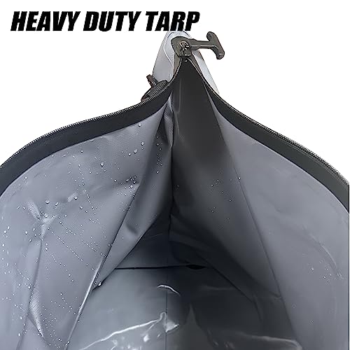 Fish Tournament Weigh in Bag for Bass Fishing, Heavy Duty Fish Bag for Caught Fish Waterproof,Leakproof,Puncture Resistant - color: Grey-25×23in