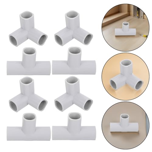 ERINGOGO 8pcs Baby Playpen Connectors T Shaped Joints Baby and Pet Gate Replacement Parts for Play Yard Safety and Easy Assembly