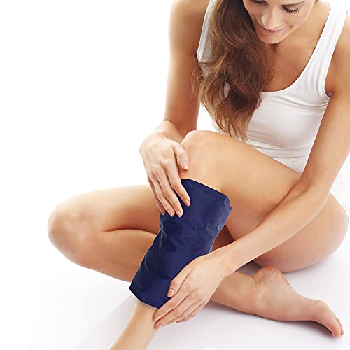 Large Gel Ice Pack 2 pack for Injuries Reusable, Flexible Hot Cold Therapy Pad for Hip, Back, Knee, Leg, Soothing Pain from Bruises & Sprains, Muscle Aches, Relief for Surgery, Back Pain 11.5" x 15.4" - size: 2cps 12*16"
