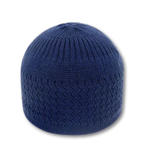 Breathable Cotton Stretchy Islamic Muslim Knitting Kufi Topi Prayer Hat Crochet Taqiyah Takke Skull Cap. - color: Khaki