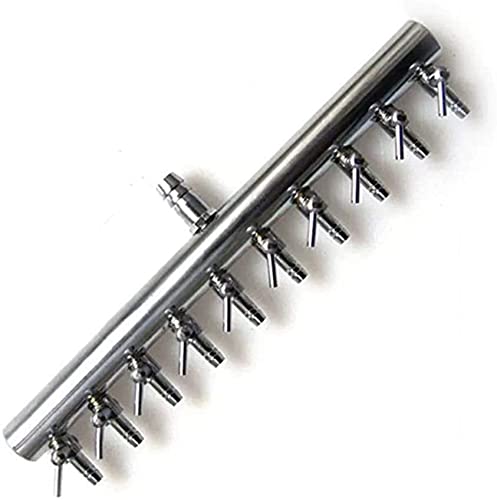 Aquarium Air Valve 10 Way Aquarium Fish Tank Inline Manifold Air Flow Pump Tubing Splitter Lever Control Valve