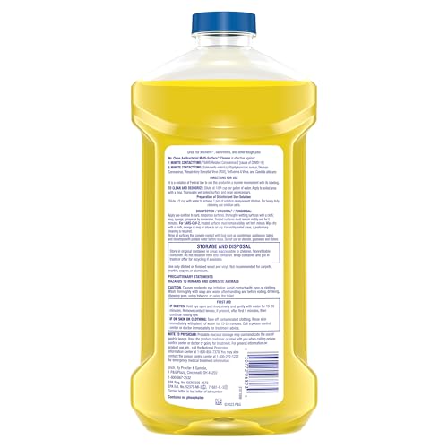 Mr. Clean All Purpose Cleaner, Floor Cleaner for Mopping, Cleaning Liquid, Lemon, 41oz - size: 41 Fl Oz (Pack of 1)