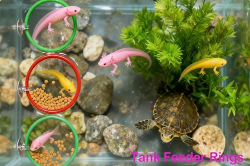 Size S 10-Piece Axolotl Habitat Enrichment Set with Hammock, Hideout, Floating Ball, Float Net, Entertain Rings, Nylon Mesh with Suction Cup for Fish Tank Axolotl Hide for Aquarium - size: Small