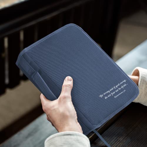 DEHITE Bible Cover for Men - Large Bible Cover Cases for Men Christian Gift