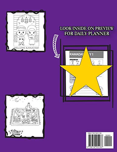 Ramadan Activity Book for KIDS: Beauty Coloring | Ramadan Advent Calendar | Daily Planner for 30 days
