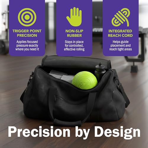 GoFit 5 Inch Massage Ball - Muscle Pain Management, Green - size: 5-Inch