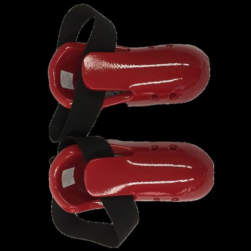 Taekwondo Foot Protector Karate Guard Martial Art Foam Shoes with Adjustable Strap for Sparring - color: BlueXL