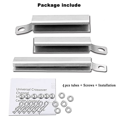 4-Pack Universal Carryover Tube for Char-Broil Gas Grill | 304 Stainless Steel, Universal for 4-5 Burner Grills (Charbroil/Nexgrill), Easy Installation, adjustable length - size: 4 Pack
