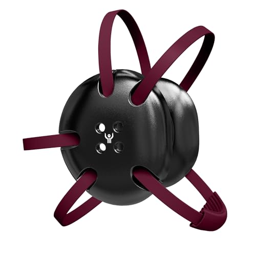 Great Call Athletics Classic Wrestling Headgear, Maroon Straps - style: Black w/ Maroon Straps