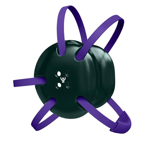 Great Call Athletics | Wrestling Classic Headgear | Earguard Adult Grappling Head Gear | Adjustable Ear Guards Purple Straps - style: Dark Green w/ Purple Straps