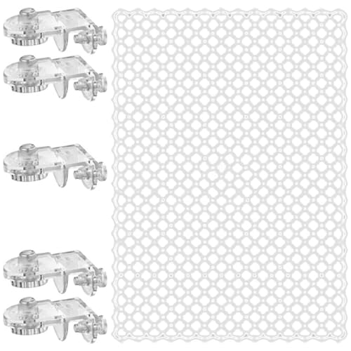 Clear Netting Aquarium Covers with 5 Fixed Clip for Fish Tanks and Easy Installation