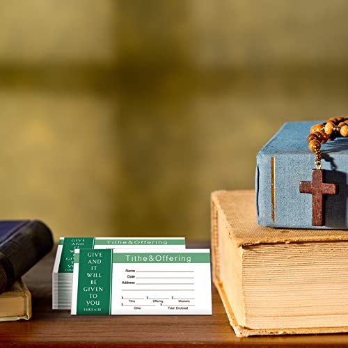 Woanger 500 Count Tithes and Offering Envelopes for Donation Envelope Bill Size Checks and Cash for Tithes and Offering(Stylish) - style: Stylish