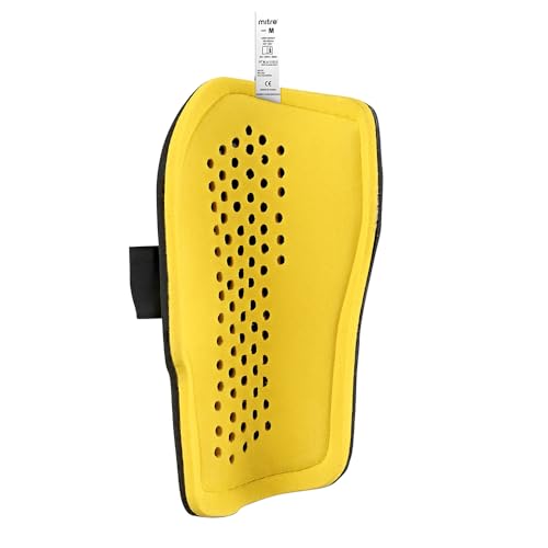 Mitre Unisex Soccer Shin Guards - color: Aircell Pro Black / Yellow, size: X-Small