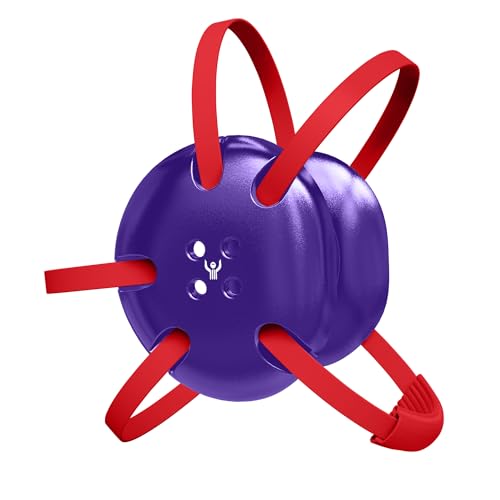 Great Call Athletics | Wrestling Classic Headgear Earguard Adult Grappling Head Gear Adjustable Ear Guards Varsity Red Straps - style: Purple w/ Varsity Red Straps