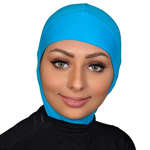 AL AMIRA Women's Ninja Cotton Hijab Underscarf One Piece - color: Sky Blue