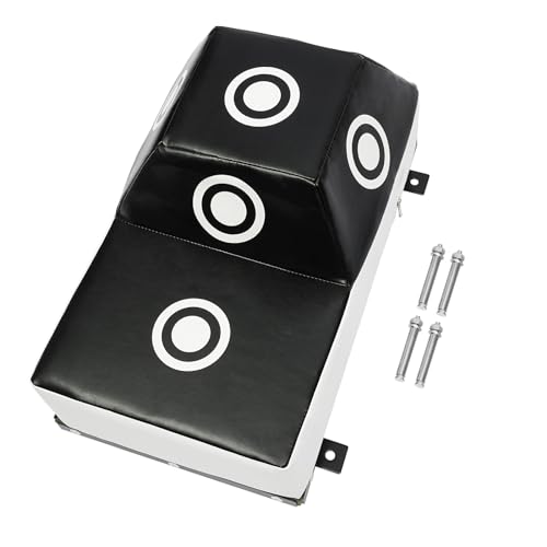 Wall Boxing Punching Pad, Wall Mount Uppercut Boxing Heavy Bag - color: White+Black