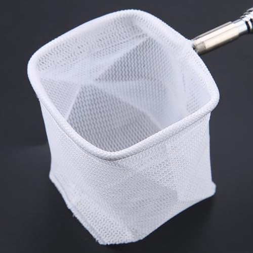 Green/Red Square Round Metal Aquarium Fish Net Mini Size Extendable Telescopic Fish Shrimp Landing Net Aquarium Fish Tank Tool - style: Green Square