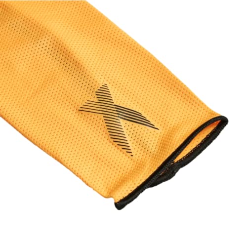 adidas Unisex-Adult X League Shin Guards, Solar Gold/Black/Solar Orange, Large