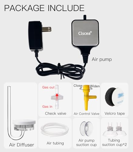 Small Air Pump for Fish Tank Aquarium Aerator for 1-15 G Super Quiet 1.5 Watts, Complete kit - color: Air pump complete kit