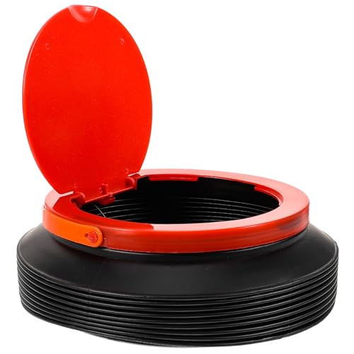 Mikikit 4L Portable Folding Water Bucket with Lid and Handle Collapsible Bucket for Camping Outdoor Car Washing Fishing and Picnics