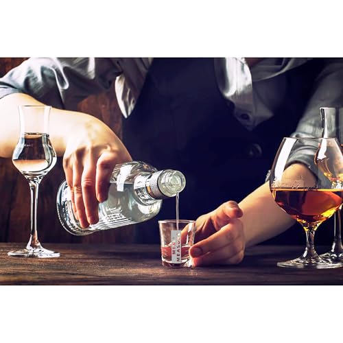 Kolder Mini Measure Heavy Glass, 20-Incremental Measurements Multi-Purpose Liquid and Dry Measuring Shot Glass, White - color: White, size: Single
