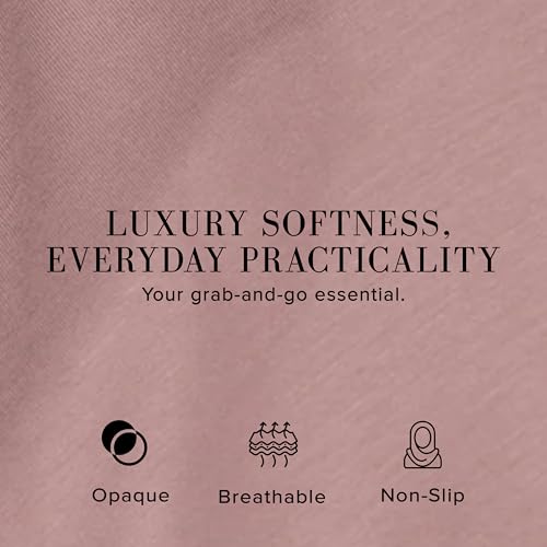 Slip-on Instant Premium Jersey Hijab with Undercap - Buttery Soft, Lightweight Hijab with Innovative Tie-Back Design - color: Dusty Rose