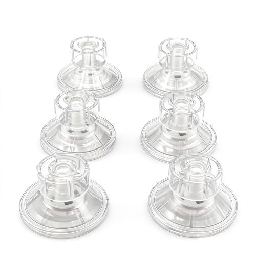 Aquarium Fish Breeding Box Suction Cups, 6pcs Clear Plastic Screws Suction Cup Replacement 4.5cm for Glass Tanks