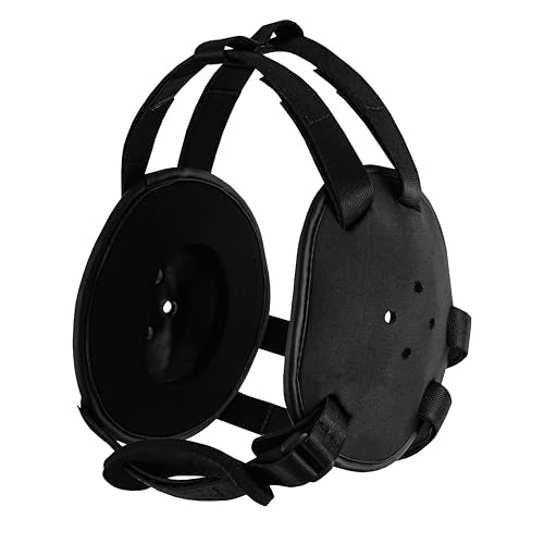 ROAR-INT Kid's Ear Guard BJJ Grappling Head Guard Adjustable Wrestling Headgear for Boys and Girls Earguard MMA Jiu Jitsu (Black/Black (2Pcs)) - color: Black/Black (2pcs)