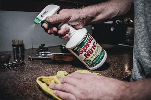 Spray Nine 26832 Heavy Duty Cleaner, Degreaser & Disinfectant for Kitchens, Bathrooms, Yard Equipment, Automotive & Industrial 32 Fl Oz. (Pack of 1) - size: 32 Fl Oz (Pack of 1), style: Old Packaging