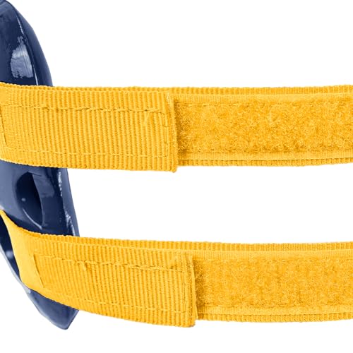 Cliff Keen Fusion Wrestling Headgear - color: Navy Blue / Light Gold