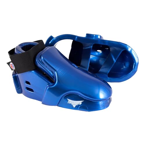 Proforce Thunder Double Layered Kicks Karate Sparring Shoes - Blue - Ch. Medium - 3/4