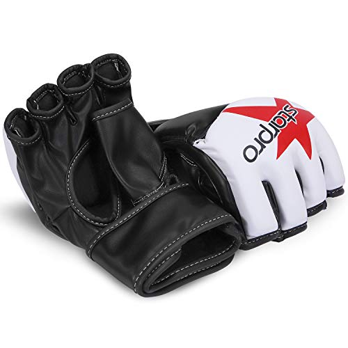 Starpro | Light & Durable MMA Gloves | Great for Grappling & Sparring | MMA Gloves for Men, MMA Gloves Women, MMA Sparring Gloves, MMA Gloves Men, MMA Training Gloves, MMA Boxing Gloves - size: Large
