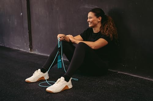 Velites - Earth 2.0 Jump Rope - Official CrossFit® Games Rope - Professional Aluminum Speed Rope for Double Unders, Fitness & Boxing - Includes 4mm Cable & Carrying Bag - - color: Blue